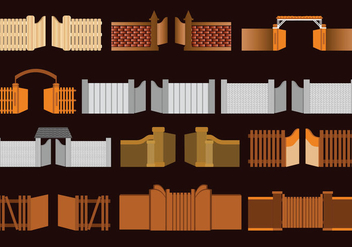 Types Of Open Gate - vector #412029 gratis